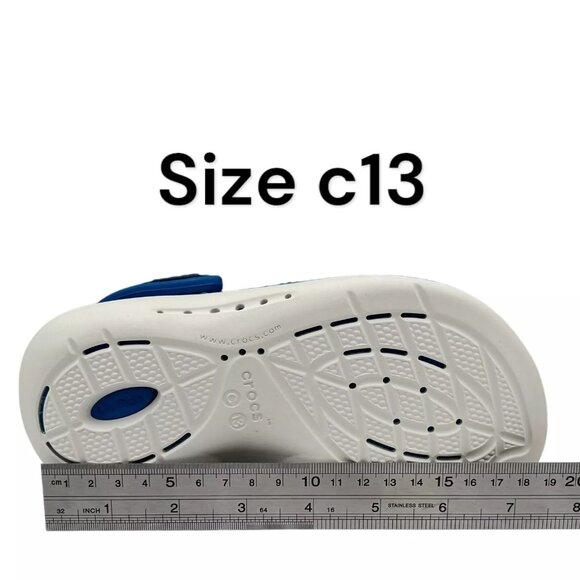 Crocs LiteRide Little Girls Slip-on Clogs Size 12-13 Navy Water Friendly & Comfy - Picture 13 of 16